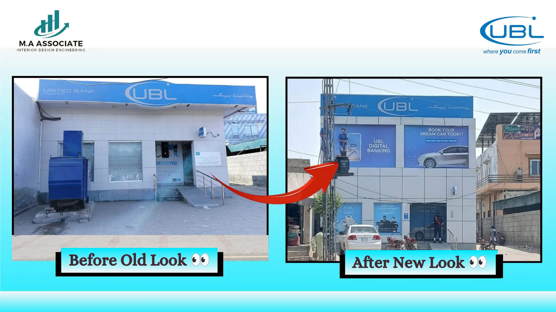 Front Elevation Project in Akhtar Abad Region Okara
