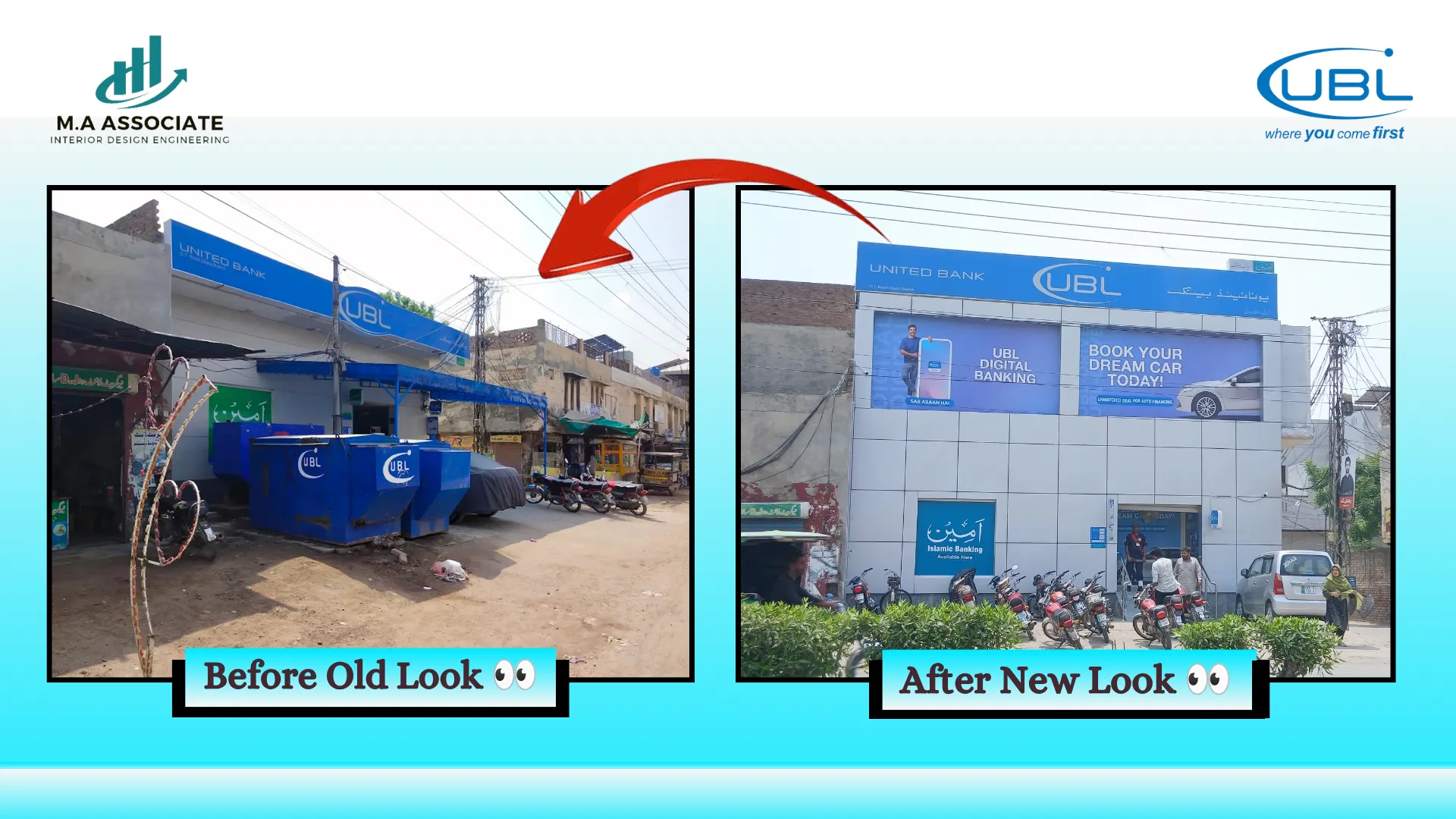 Front Elevation Project in Okara City Region Okara